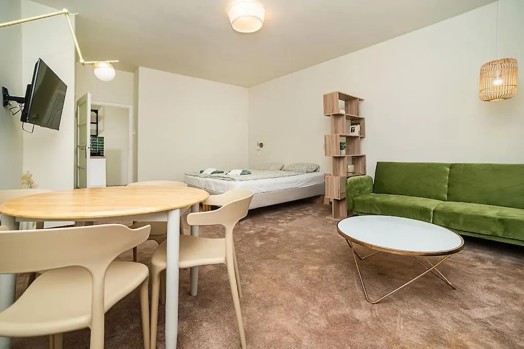 Modern Studio With Balcony, Tv Prague Apartment